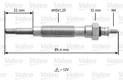 VALEO 345149 Kızdırma Bujısı Hyundaı / Kıa / Mıtsubıshı 3671042021 3671042550 E5TZ12A342 MD092392