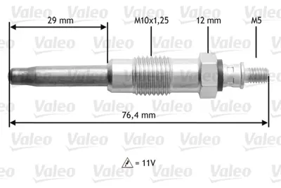 VALEO 345170 Kızdırma Bujisi Land Rover 3094343 60507123 7701414084 997261 ERC8648