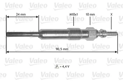 VALEO 345172 Kızdırma Bujısı Dacıa / Renault 1855080KA0000 8200794920