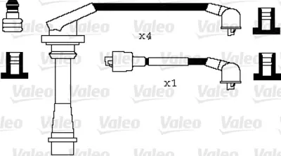 VALEO 346078 Ateşleme Kablo Tk. Daıhatsu Applause 16v 89 00 1990187A81000 T443B