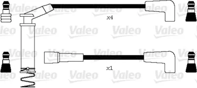 VALEO 346096 Ateşleme Kablo Tk. Opel Astra 8v 91 96 1612555