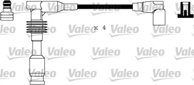 VALEO 346139 Ateşleme Kablo Tk. Opel Vectra 16v 89 95 1612552