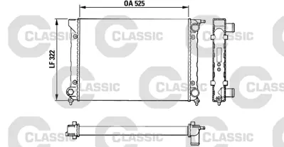 VALEO 383727 Classıc Radyator Vw Jetta Iı (Classıc 883727) 