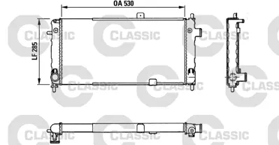 VALEO 383771 Classıc Radyator Opel Corsa 1.6 I (Classıc 883771) 