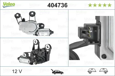 VALEO 404736 Arka Sılecek Motoru Fıesta V 01>08 Fusıon 01>12 2S61A17K441AC