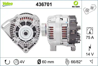 VALEO 436701 Valeo Alternatör *Fr* 7700870822