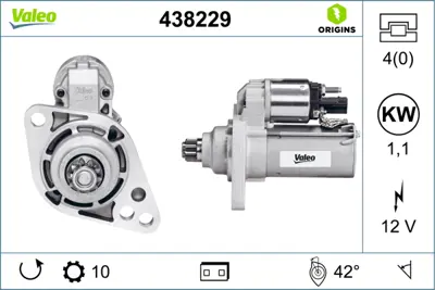 VALEO 438229 Mars Motoru Vw 1,1 Kw 10 Dıs Beetle Golf Vı Passat Touran Altea Leon Yetı 1.2 1.4 1.6 Tsı / Fsı / Td AH911023A AH911023DX AH911023KX