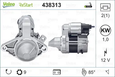 VALEO 438313 Mars Motoru 1612092880 281000Q090