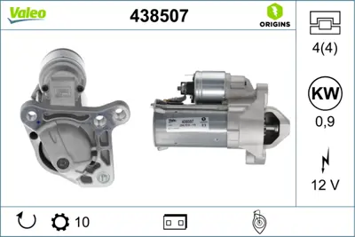 VALEO 438507 Mars Motoru 12v  Laguna 8200724786