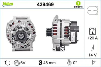 VALEO 439469 Alternator 12v 120a Mını R50 R52 R53 12317515033 12317515426