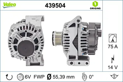 VALEO 439504 Alternator 51984054