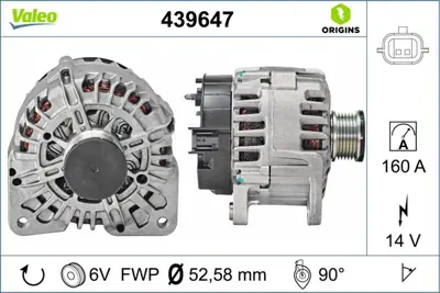 VALEO 439647 Alternator Megane Iıı Laguna Iıı Scenıc Iıı 2,0 16v 231000543R