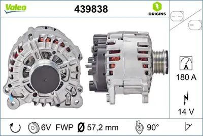 VALEO 439838 Alternator 59903023MX