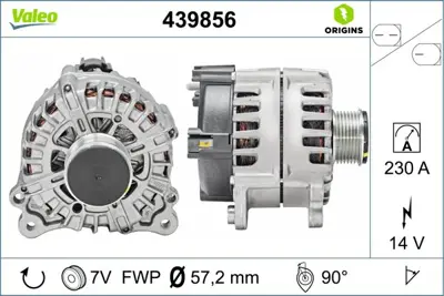 VALEO 439856 Alternator 3H903023KX