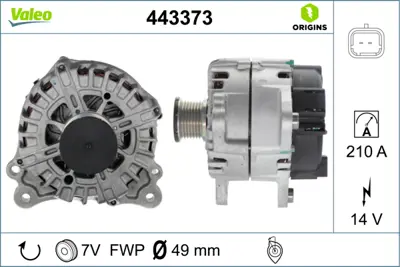 VALEO 443373 Alternator 14 210 A Laguna 8200960538