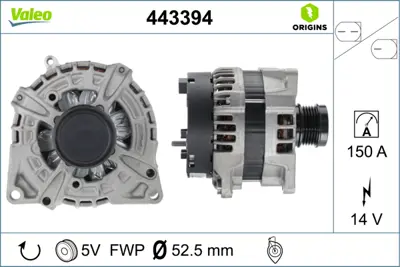 VALEO 443394 Alternatör Daımler A0009067602