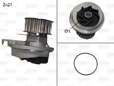 VALEO 506087 Su Pompası Kadett 90284913