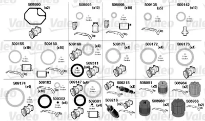 VALEO 509193 Klıma Tamır Takımı Honda / Acura 