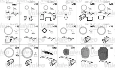 VALEO 509210 Klıma Tamır Takımı Alfa Romeo 