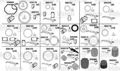 VALEO 509337 Klıma Tamır Takımı Chrysler 