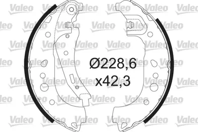 VALEO 564208 Pabuçlu Fren Balatası Renault Twıngo 0.9/1.0 09/14 Smart Forfour 0.9/1.0 07/14 440609081R