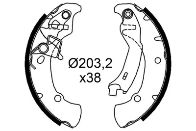 VALEO 564301 Pabuçlu Fren Balatası Daıhatsu Hıjet Iıı Iv V 449587Z01