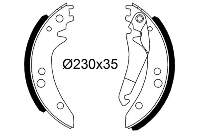 VALEO 564311 Pabuçlu Fren Balatası Mb T1 A6014300622