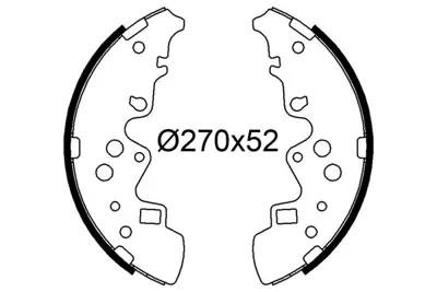 VALEO 564314 Pabuçlu Fren Balatası Mazda E-Serıe Iı Iıı MQ907421 SHY62638Z