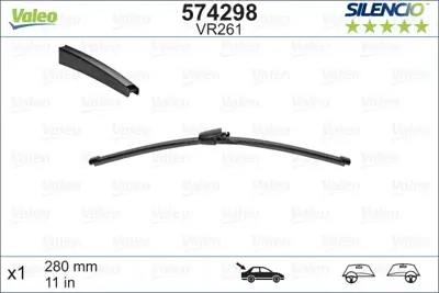 VALEO 574298 Arka Silecek 280mm Passat 05-10 Polo 05-09 Leon 06-12 Sılencıo Rear 3C9955425 5J6955425 A3397008045