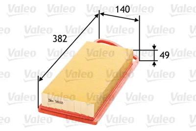 VALEO 585005 Hava Fıltresı Cıtroen C3 Xtr 1.4 Hdı 70 2S6Q9601AA 9642212080 9645295780 SU00100901 Y40113Z40A