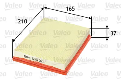 VALEO 585021 Hava Fıltresı 1444P9 90412779