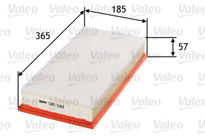 VALEO 585048 Hava Fıltresı Volkswagen Golf Iv 1.9 Tdı 1J0129620 PN1113Z409A