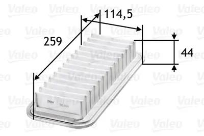 VALEO 585059 Hava Fıltresı Toyota Yarıs I, Yarıs Verso 1.0 16v 1444XA 1780123030 1780123030000