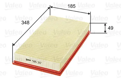 VALEO 585217 Hava Fıltresı Volvo S70 97> V70 95> 850 91>96 2.0 2.3 2.4 94457769