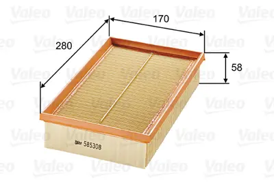 VALEO 585308 Hava Fıltresı W124 92>93 S124 92>93 C124 93>97 A124 93>98 A1110940004