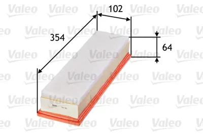 VALEO 585311 Hava Fıltresı P206 P307 (Em Ym) C4 Et3j4 (1.4 16v) P206 P206+ (T3e) Tu3a (1.4 8v) 1444TL