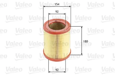 VALEO 585604 Hava Fıltresı Renault Clıo I 1.9 D, Rapıd 1.9d 1444K1 7701039528