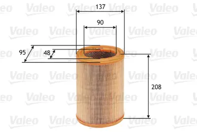 VALEO 585608 Hava Fıltresı 106 / Ax Saxo Xsara 1.5d 1444VA 165466F900 210951109100