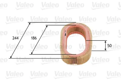 VALEO 585616 Hava Fıltresı Escort Iıı,Iv 80=>90, Fıesta I,Iı,Iıı 76=>95 1444L5 79BF9601AA