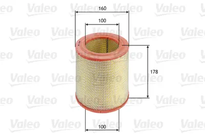 VALEO 585618 Hava Fıltresı Cıtroen Jumper I 2.5 D 4x4 1444WZ 1902457 8322386 ZF05980183