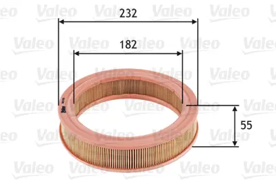 VALEO 585632 Hava Fıltresı Fıat Panda I 0.9, Marbella 0.9 1444N3 71736156 A850X9601RA XE020022203A