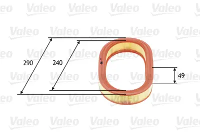 VALEO 585640 Hava Fıltresı Ford Fıesta Iıı 1.3 89BF9601BA