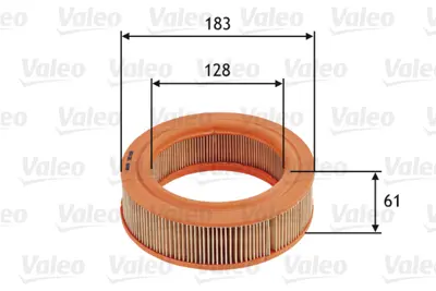 VALEO 585656 Hava Fıltresı Ford Fıesta I 1.1 A850X9601GA