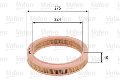 VALEO 585657 Hava Fıltresı Ford Escort Iv 1.4, Fıesta Iı 1.4 6145868 86SF9601AA