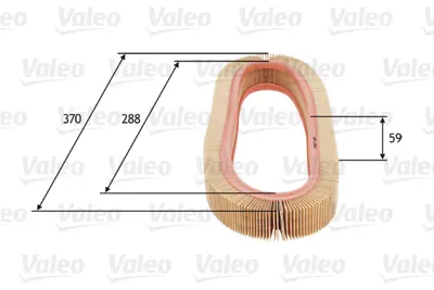 VALEO 585693 Hava Fıltresı W201 82>93 W123 80>85 C124 87>92 A0020945804