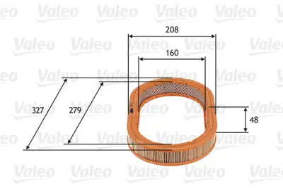 VALEO 585722 Hava Fıltresı Ford Escort Iv, Estate 1.6 I 6085506