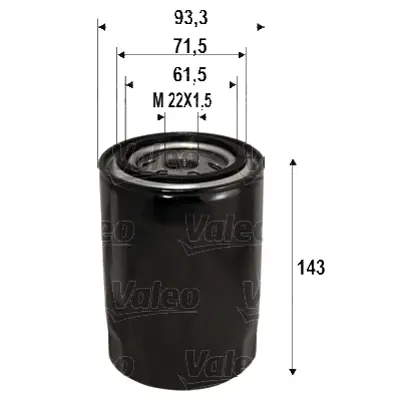 VALEO 586113 Yag Fıltresı Maseratı Khamsın 4.9, Bora 4.7 785F6714AA3A