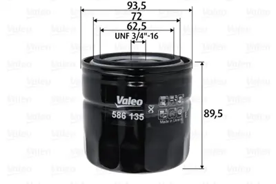 VALEO 586135 Yağ Filtresi Ford Scorpıo I-Escort V-Transıt Cosworth 4x4 Hava Filtresi Binek 4363485 5940898 82342881 880334 HM6716BA