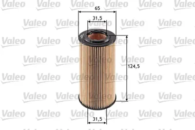 VALEO 586541 Yag Fıltre Mondeo Iv Ca2  07>14 2.5 S-Max 09> 2.5 Kuga 08>11- 2.5 / S40 04> S40 Iı  Volvo 2.4 D5 T5  6M5G6744AA 8692305