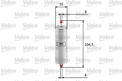 VALEO 587015 Yakıt Fıltresı Bmw M20 M40 M42 M43 M70 E30 E32 E34 E36 1720101